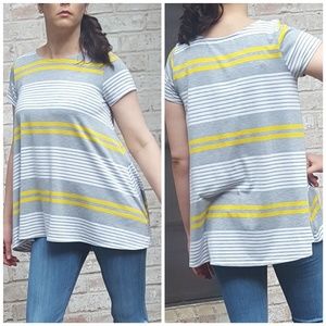 Puella yellow striped swing top M
